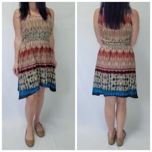Bar III summer dress with elasticized waist